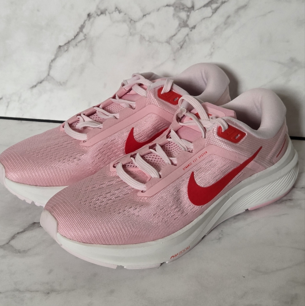 Nike Air Zoom Structure 24 Medium Soft Pink Womens Sneakers Shoes Size 7.5 - Picture 4 of 9